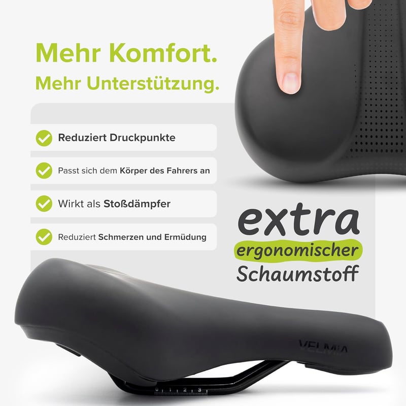 VELMIA vízálló kerékpár nyereg ergonomikus kényelmes uniszex