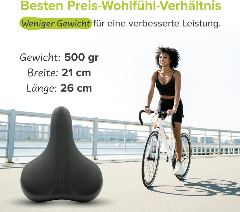 VELMIA vízálló kerékpár nyereg ergonomikus kényelmes uniszex