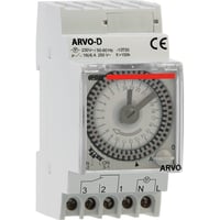 Elektromechanický časový spínač VEMER VP882500 ARVO-D s dennou programovateľnosťou, montáž na DIN lištu, sivý 1