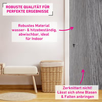 Venilia Basicline samoljepljiva folija - Efekt sivog hrasta, smeđa, 90 cm x 2,1 m, debljina 95μ, dekorativna tapeta za namještaj i kuhinju, bez ftalata 3