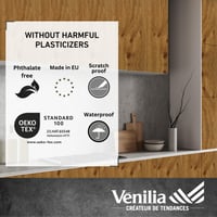 Samolepiaca fólia Venilia Perfect Fix – Dekoračná nábytková fólia s imitáciou dubového dreva s hrčami, 90 cm x 2,1 m, hrúbka 0,15 mm, bez ftalátov, odolná voči bublinám 6