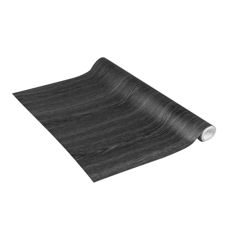 Samolepiaca fólia Venilia Perfect Fix – Dekoratívna tapeta s efektom čierneho dreva na nábytok a do kuchyne, 67,5 cm x 2 m, hrúbka 150 μ, PVC bez ftalátov