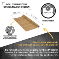Samolepiaca fólia Venilia Perfect Fix – Dekoračná fólia s imitáciou svetlého duba na nábytok, 67,5 cm x 2 m, hrúbka 0,15 mm, odolná voči vzniku vzduchových bublín 2