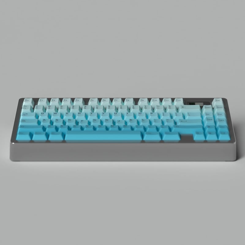 Venit Keys PBT Gradient 125 Billentyű Cherry Profile Mechanikus Billentyűzet Keycap Cyan