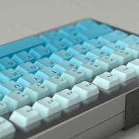 Venit Keys PBT Gradient 125 Billentyű Cherry Profile Mechanikus Billentyűzet Keycap Cyan 5