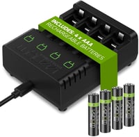 Venom AAA Újratölthető Elemek Töltőállomással - 4db 800mAh 1.2V Akkumulátor Szett Töltővel 1