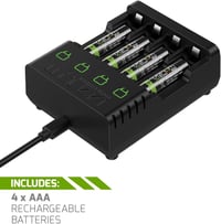 Venom AAA Újratölthető Elemek Töltőállomással - 4db 800mAh 1.2V Akkumulátor Szett Töltővel 2