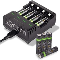 Venom AAA Újratölthető Elemek Töltőállomással - 8db 800mAh 1.2V Akkumulátor Szett Töltővel 1