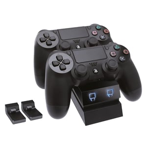 Venom PS4 DualShock 4 Dvostruka stanica za punjenje kontrolera s USB priključkom i LED indikatorom, crna - Rabljeno