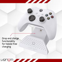 Venom töltőállomás újratölthető akkumulátorcsomaggal Xbox Series X/S és Xbox One kontrollerhez - fehér 4