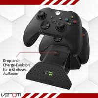 Nabíjacia stanica Venom Twin pre ovládače Xbox Series X, S a Xbox One, vrátane 2 dobíjateľných batérií, čierna 4