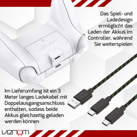 Venom Twin Pack nabíjateľná batéria pre ovládač Xbox – biela (Xbox Series X & S / Xbox One) – 2 ks 4