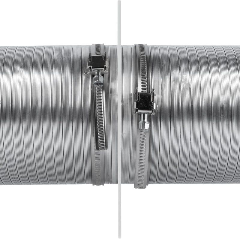 Vent Systems 100 mm Fehér Műanyag Légcsatorna Csatlakozó Perem - Fali Szellőzőrendszer Adapter - Fürdőszobához, Konyhához, Otthoni Szellőzte