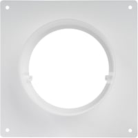 Vent Systems 100 mm Fehér Műanyag Légcsatorna Csatlakozó Perem - Fali Szellőzőrendszer Adapter - Fürdőszobához, Konyhához, Otthoni Szellőzte 6
