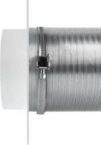 Vent Systems 100 mm Fehér Műanyag Légcsatorna Csatlakozó Perem - Fali Szellőzőrendszer Adapter - Fürdőszobához, Konyhához, Otthoni Szellőzte 9