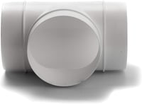 Vent Systems 100mm T-csatlakozó szellőzéshez, ABS légcsatorna adapter, háromirányú elosztó 6