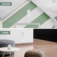 Vent Systems 125x295 mm fehér szellőzőrács rovarháló fürdőszoba konyha 5