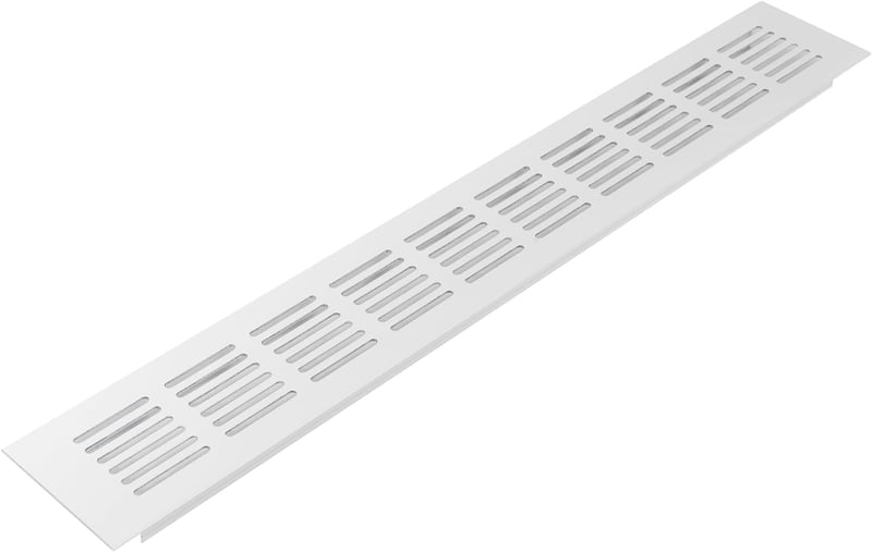 Vent Systems 60x400 mm fehér alumínium szellőzőrács HVAC rendszerhez