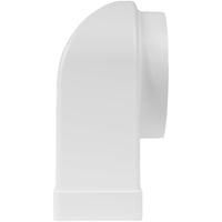 Vent Systems adaptor de canal de ventilație rectangular-circular la 90 de grade, de la racord rectangular de 220x90 mm la tub circular Ø150 mm, pentru sisteme de ventilație. 2