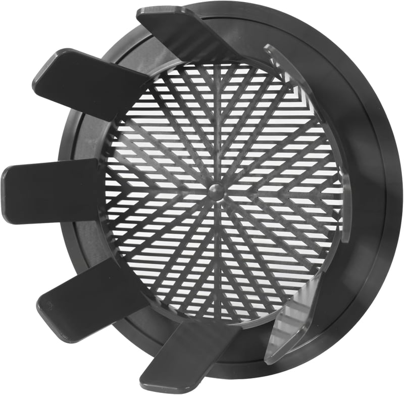 Vent Systems 99-124mm szürke kerek szellőzőrács fürdőszoba konyha irodához