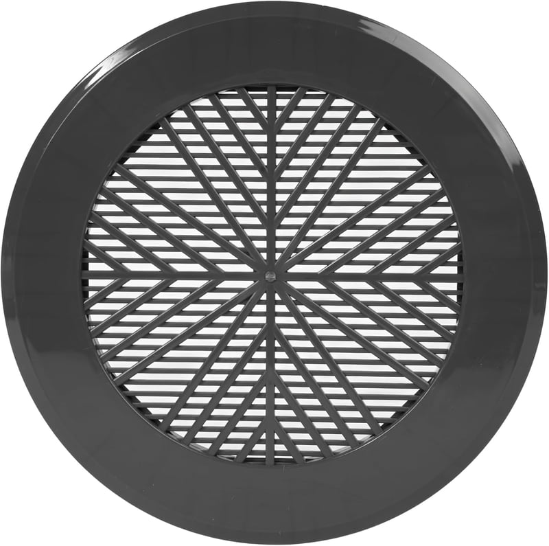 Vent Systems 99-124mm szürke kerek szellőzőrács fürdőszoba konyha irodához