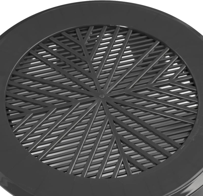 Vent Systems 99-124mm szürke kerek szellőzőrács fürdőszoba konyha irodához