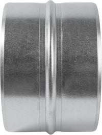 Vent Systems horganyzott acél kerek szellőzőcső toldó 150 mm ventilációs cső csatlakozó fém tömlőcsatlakozó 9