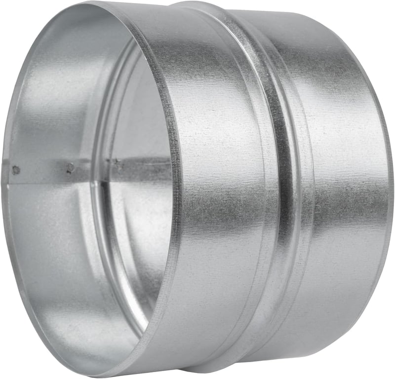 Vent Systems horganyzott acél kerek szellőzőcső toldó 150 mm ventilációs cső csatlakozó fém tömlőcsatlakozó