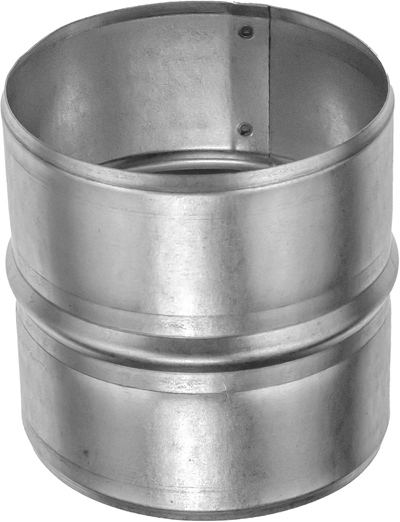 Vent Systems horganyzott acél szellőzőcső toldó 120 mm kerek légcsatorna hosszabbító fém tömlőcsatlakozó
