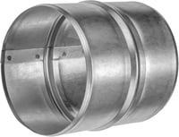 Vent Systems horganyzott acél szellőzőcső toldó 120 mm kerek légcsatorna hosszabbító fém tömlőcsatlakozó 2