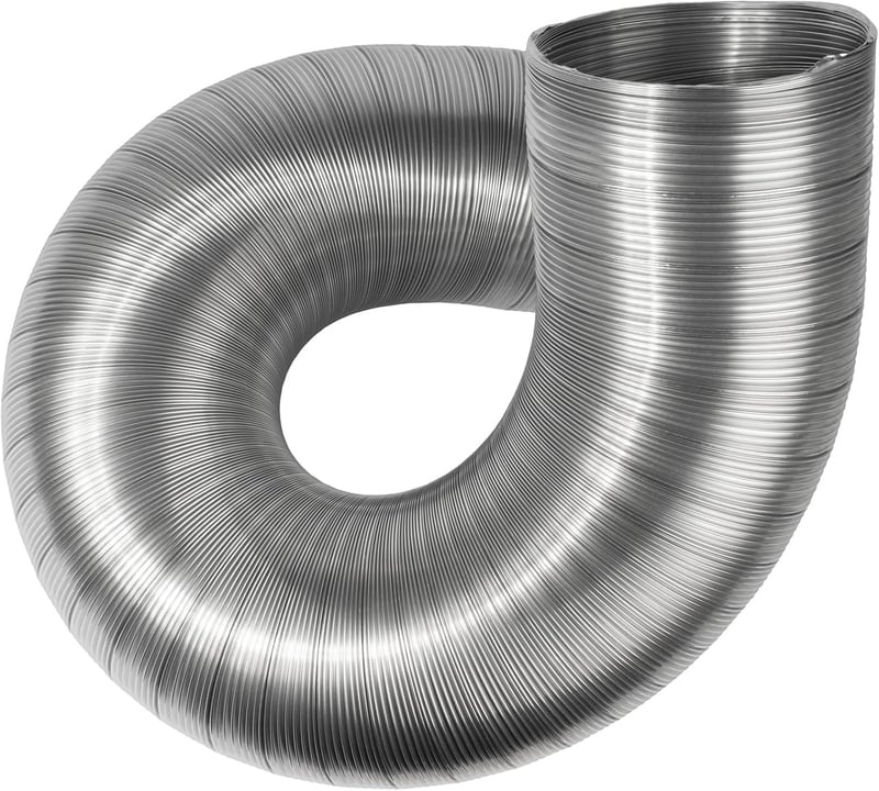 Vent Systems rugalmas alumínium szellőzőcső DN 120 mm, alumínium flexibilis cső, 1.5 m szellőztetéshez