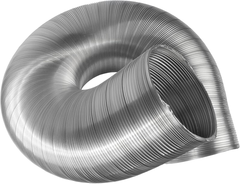 Vent Systems rugalmas alumínium szellőzőcső DN 120 mm, alumínium flexibilis cső, 1.5 m szellőztetéshez