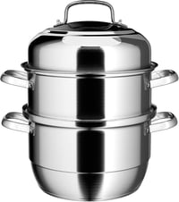 VENTION 3 Szintes Párolóedény Indukciós Főzőlaphoz - 30 cm Rozsdamentes Acél Gőzölő Fazék 9,1L Mosogatógépben Mosható

AI: VENTION 3 Szintes 1