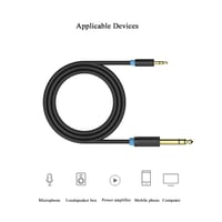 Vention 6.35mm - 3.5mm Sztereó Audiokábel 1m, TRS Jack Kábel Erősítőhöz és Eszközökhöz 4