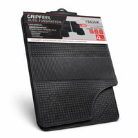 Sada gumových autorohoží VENTUX GEAR, 4 ks, univerzálne, čierne, protišmykové, umývateľné 8