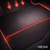 Sada gumových autorohoží VENTUX GEAR, 4 ks, univerzálne, čierne, protišmykové, umývateľné 5