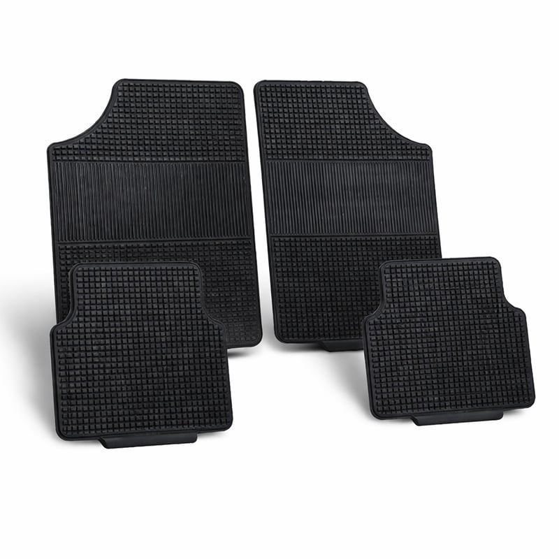 Sada gumových autorohoží VENTUX GEAR, 4 ks, univerzálne, čierne, protišmykové, umývateľné