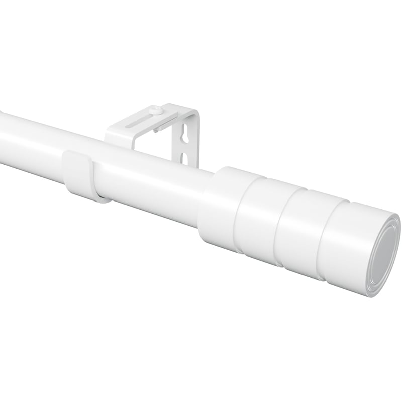Nastaviteľná záclonová tyč Venwemong - biela - 220-310 cm (Ø25 mm)