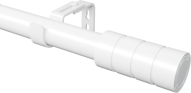 Venwemong Állítható Függönyrúd Fehér 220-320 cm Végzárakkal