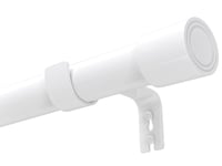 Nastaviteľná konzola na záclonovú tyč Venwemong - biela - 84-150 cm 1