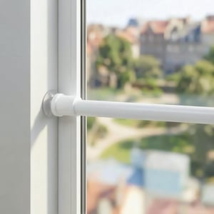 Teleskopická tyč Venwemong na okná a skrine – biela – 30 – 45 cm, 2 ks