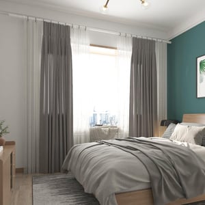 Venwemong nerezová nastaviteľná garniža - strieborná - 60-135 cm