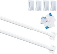 Venwemong öntapadós kampós függönyrúd szett 30-50 cm, 2 db 1