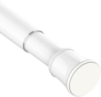 Venwemong Teleszkópos Függönykarnis Fúrás Nélkül 105-205cm Fehér Állítható 1
