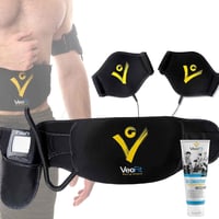 VEOFIT EMS Hasizom Toner Elektrostimulációs Edzőöv Hasra Hátizomra Karokra - Black 1