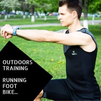 Pánska neoprénová potiaca vesta VeoFit, veľkosť XXL, čierna, sauna tričko na spaľovanie tukov a rýchle chudnutie, vrátane fitnes príručky a tašky ako darček 5
