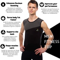 Pánska neoprénová potiaca vesta VeoFit, veľkosť XXL, čierna, sauna tričko na spaľovanie tukov a rýchle chudnutie, vrátane fitnes príručky a tašky ako darček 2
