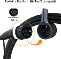 VeoryFly Type 2 EV töltőkábel fali tartó Wallbox töltőállomáshoz 5