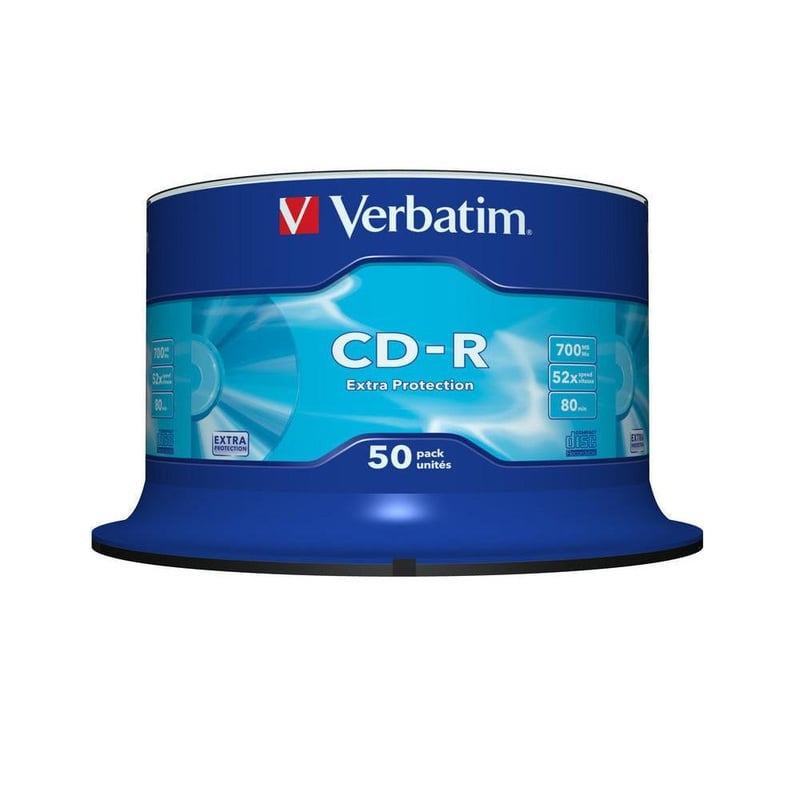 CD-R Verbatim 43351 700MB 52x Extra Protection - pachet 50 bucăți, tip Spindle