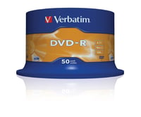 Verbatim DVD-R AZO 4,7 GB 16x matný strieborný zapisovateľný DVD disk – 50-kusové balenie na vretene 2